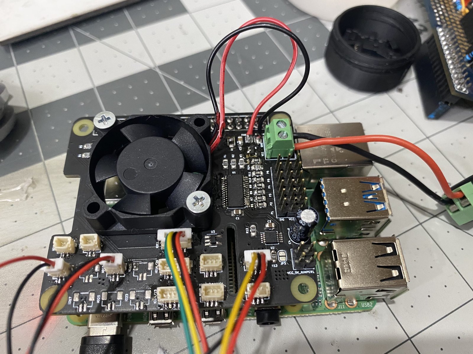 OctoPrint interface showing PID fan control settings in a 3D printing setup.