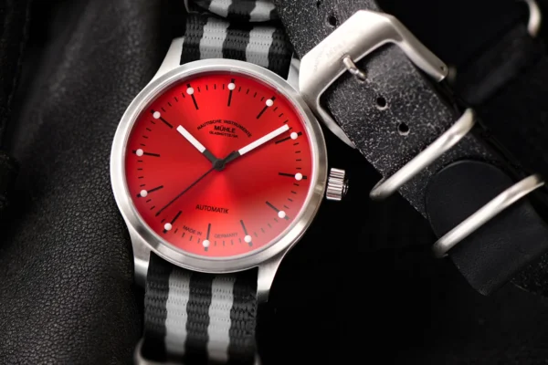 Zepler Watch Red Face luxury timepiece with vibrant red dial and sleek design