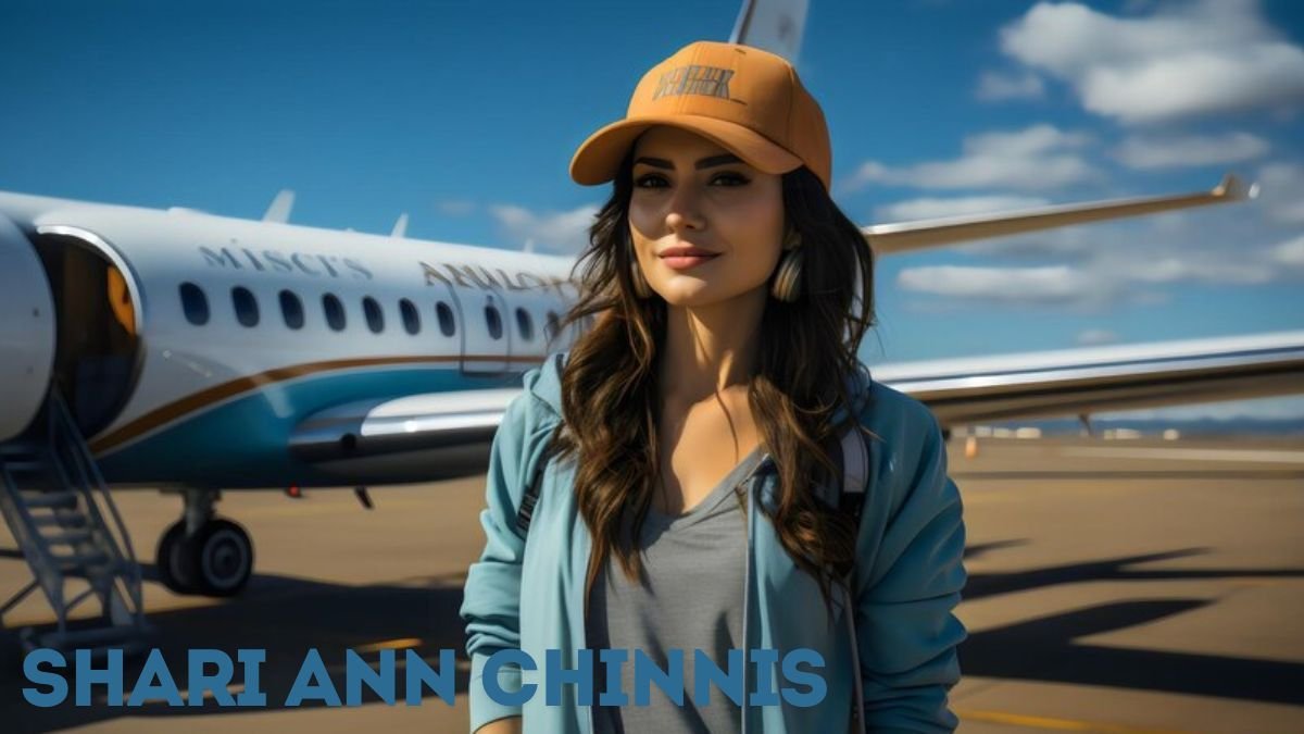 A portrait of Shari Ann Chinnis with the Indianapolis skyline in the background.