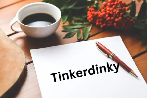 Tinkerdinky online store homepage displaying unique gifts and home decor